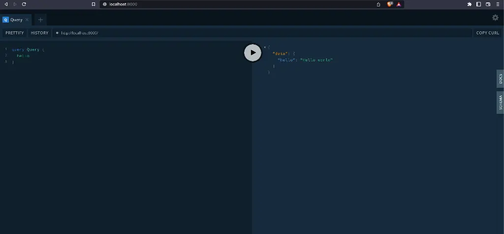 playground-with-query A GraphQL Playground with a query run